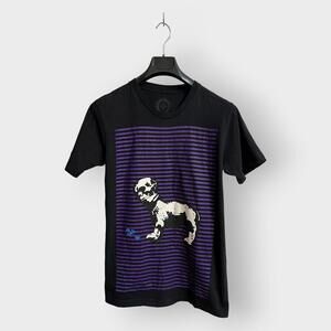 STEAL! 2010s Chrome Hearts Foti Dog Blue Cross Logo Tee (M)